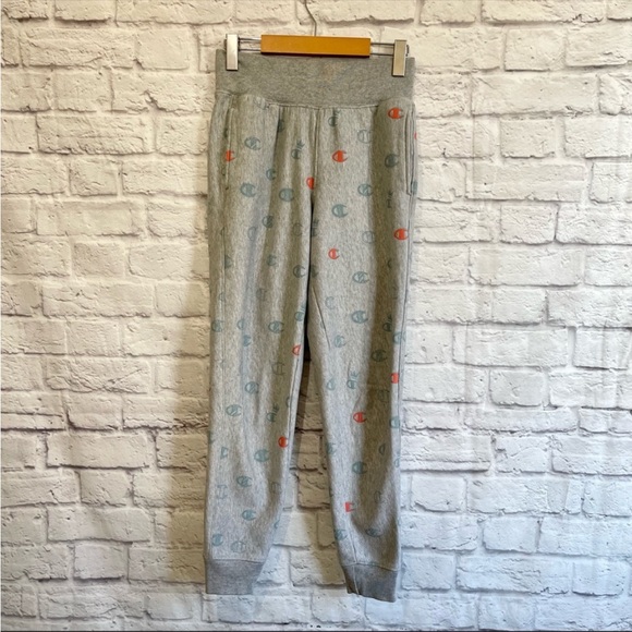 CHAMPION joggers pants All over print Grey - Picture 2 of 4